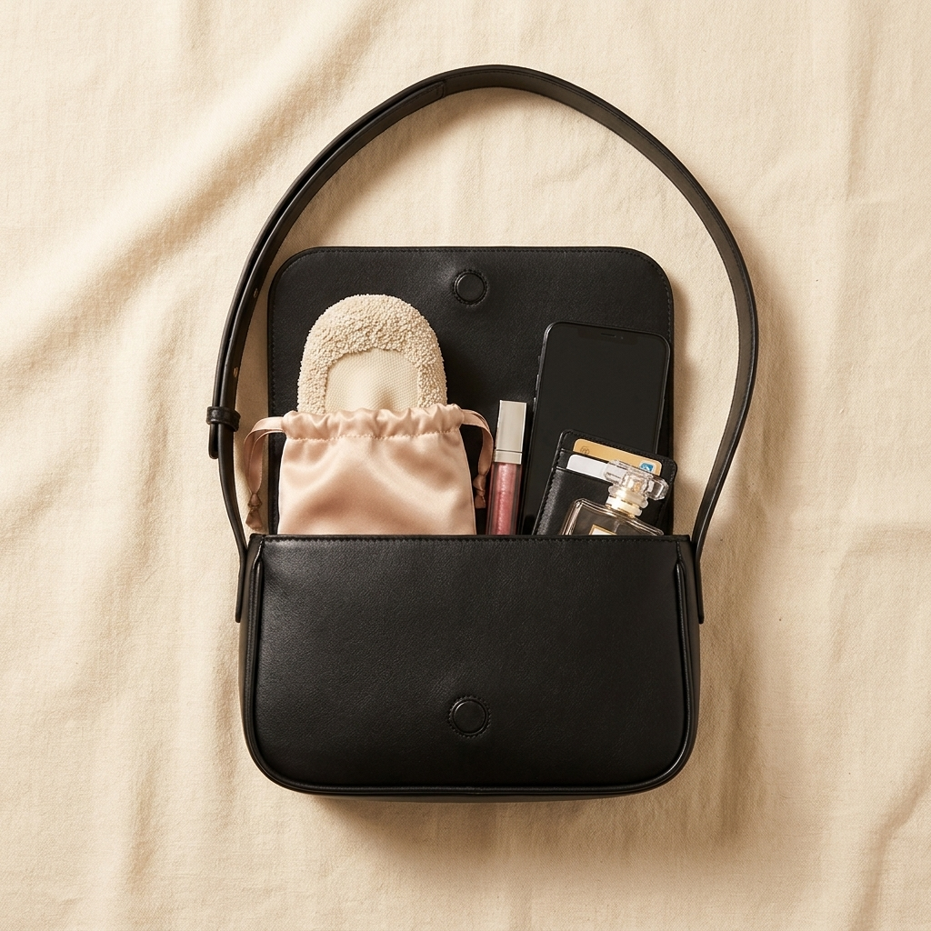 VacStep in evening bag