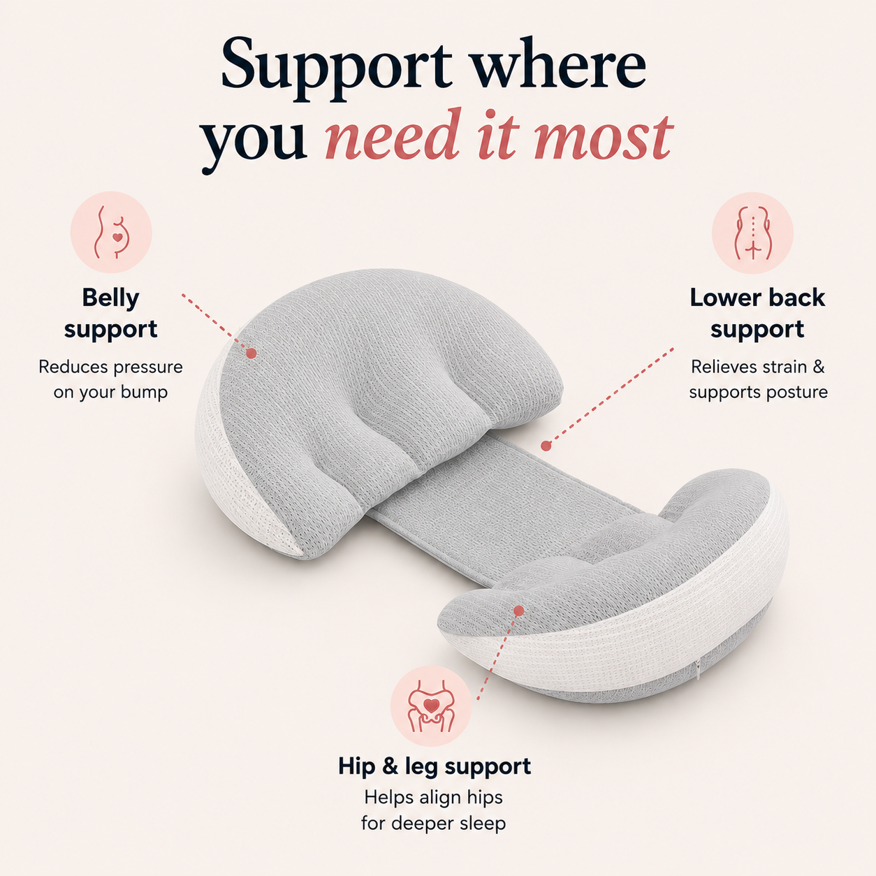 VacRest Pregnancy Pillow