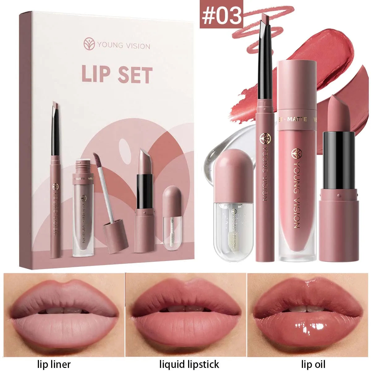 10pcs Lip Set