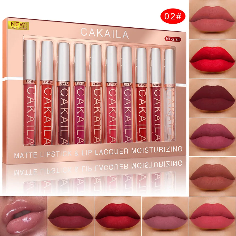 10pcs Lip Set