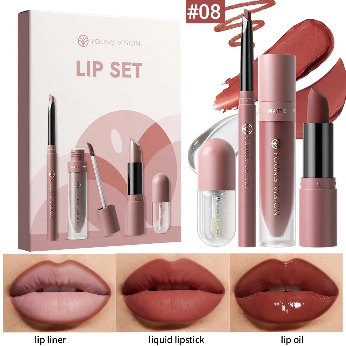 10pcs Lip Set