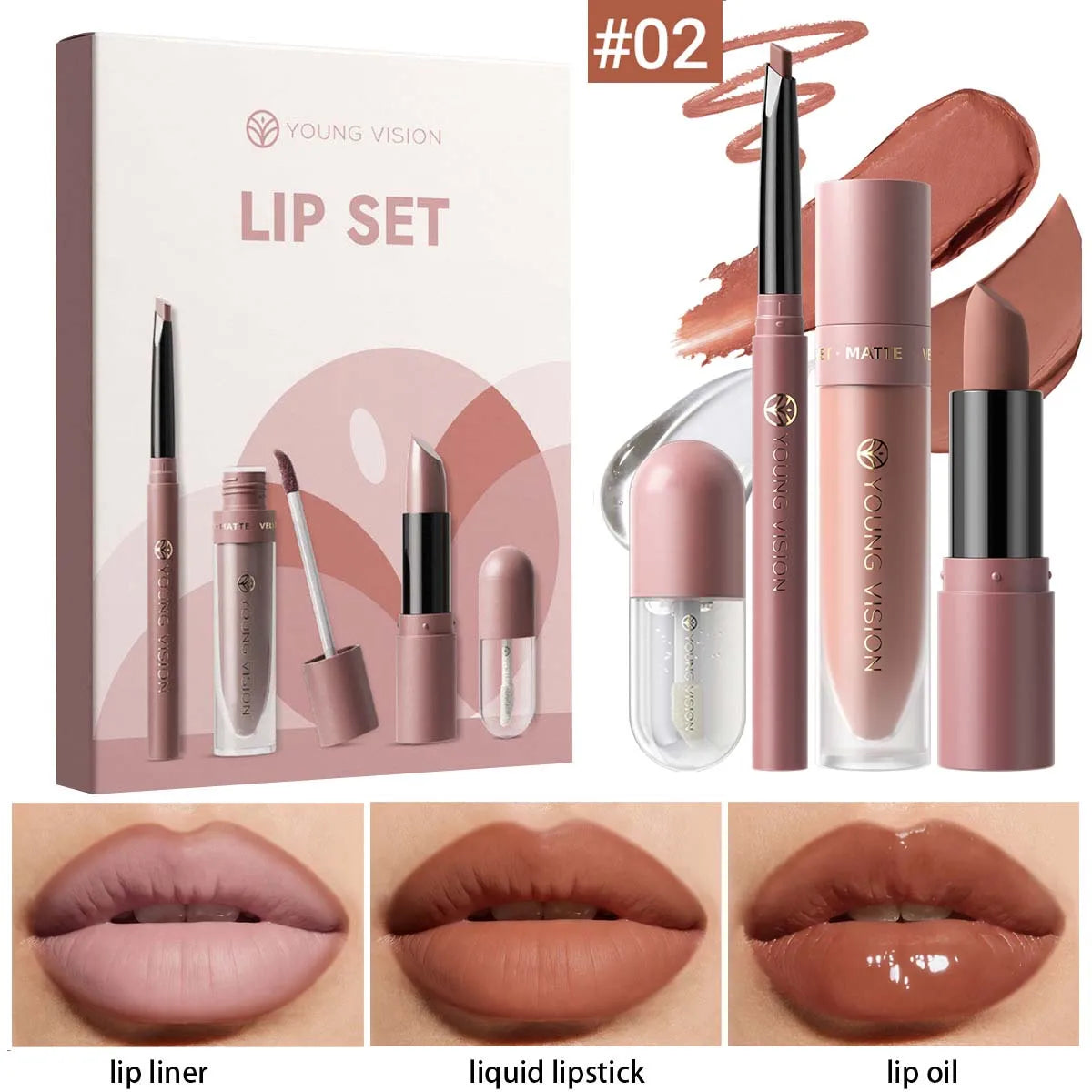 10pcs Lip Set